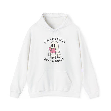 Cute Ghost Humor Hoodie, Unisex Sweatshirt, Halloween Apparel, Funny Gift, Cozy Casual Wear Printify