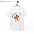Dancing Orange Graphic Tee – Fun Citrus T-Shirt for Dance Lovers”