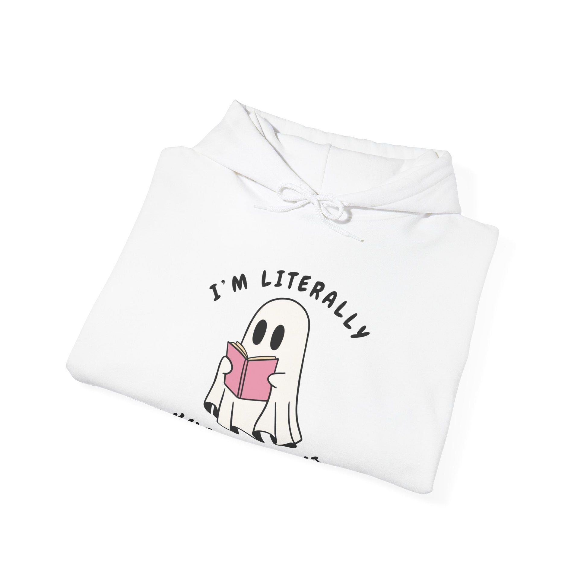 Cute Ghost Humor Hoodie, Unisex Sweatshirt, Halloween Apparel, Funny Gift, Cozy Casual Wear Printify