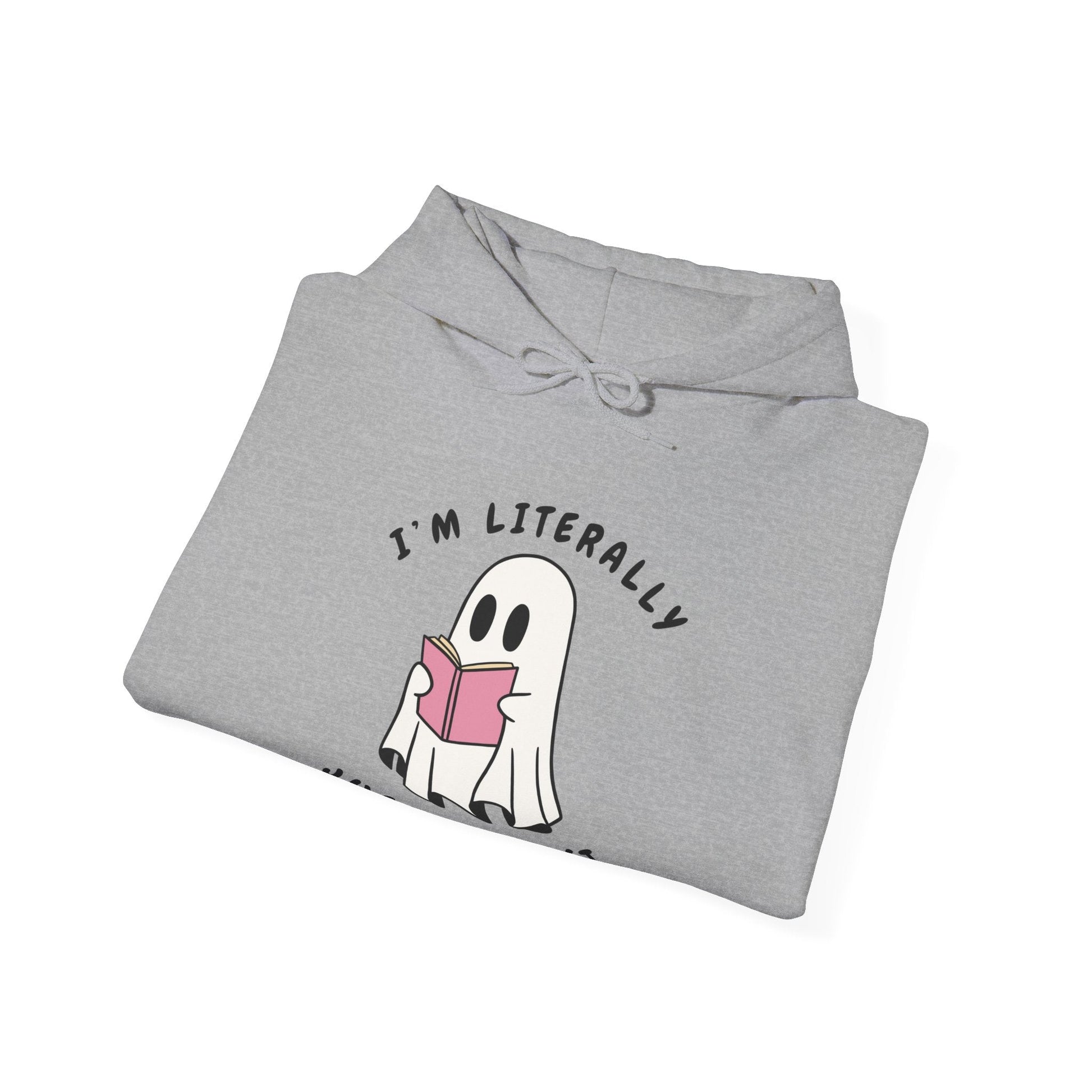Cute Ghost Humor Hoodie, Unisex Sweatshirt, Halloween Apparel, Funny Gift, Cozy Casual Wear Printify