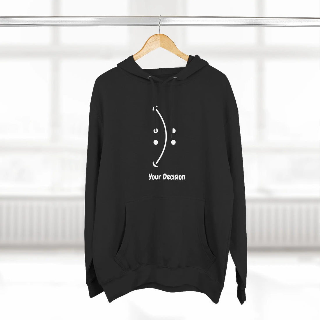 motivational fleece hoodie