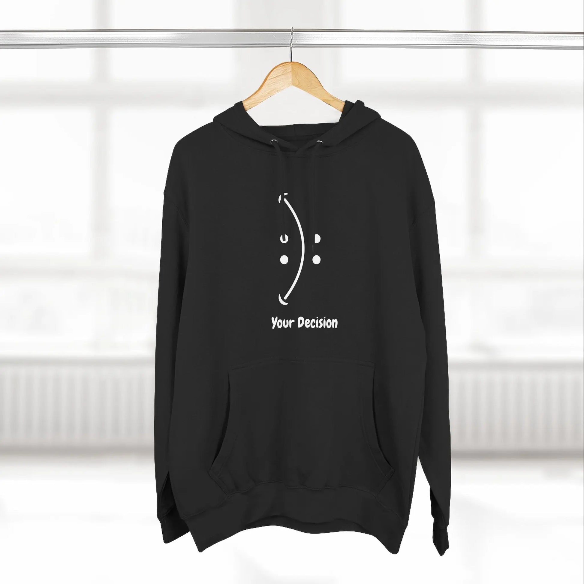 motivational fleece hoodie