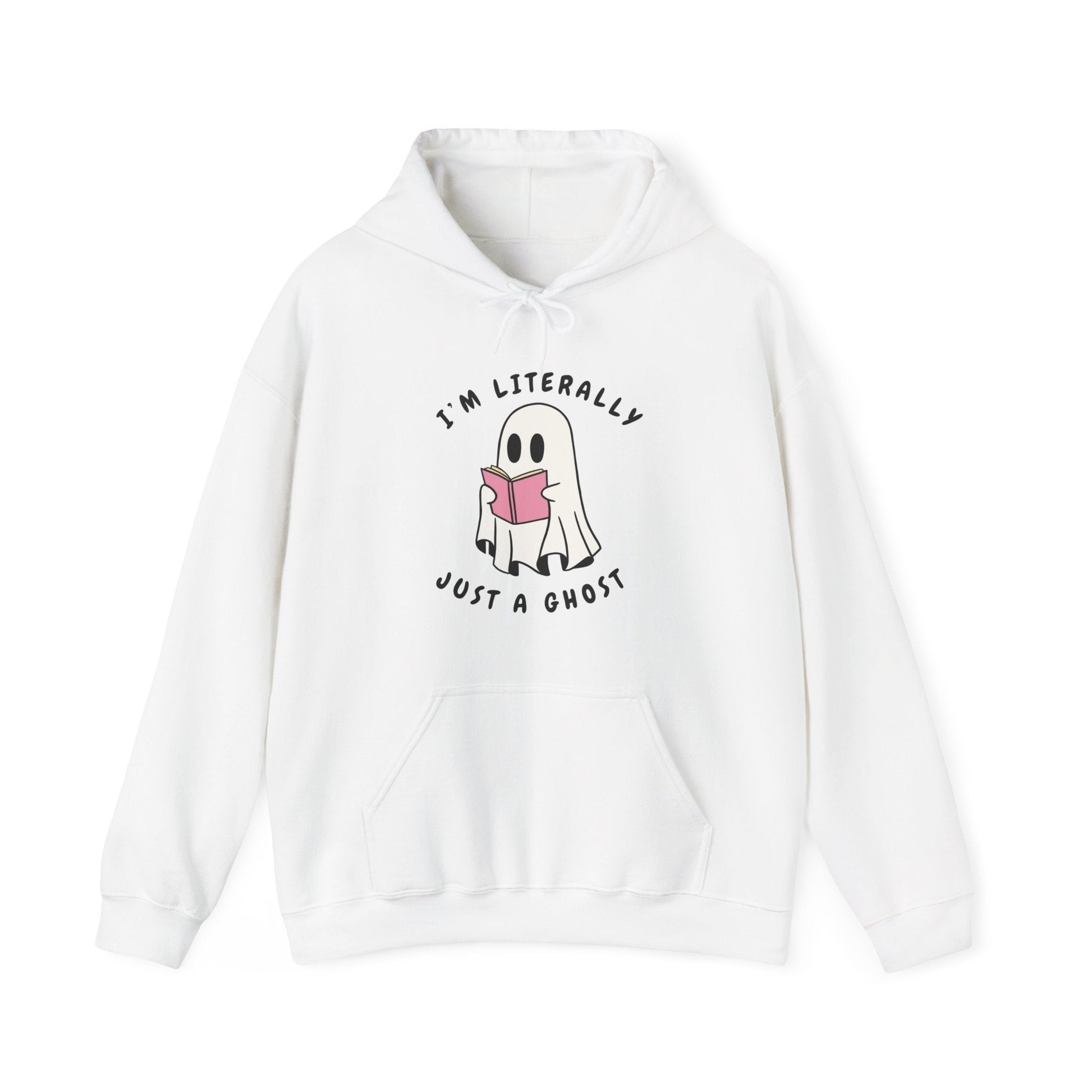 Cute Ghost Humor Hoodie, Unisex Sweatshirt, Halloween Apparel, Funny Gift, Cozy Casual Wear Printify