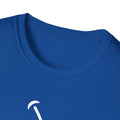 Teerio blue inspirational shirt for men and women with crew neck and partial graphic print
