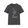 Teerio black inspirational shirt for men and women with Your Decision graphic and smile design