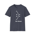 Teerio inspirational shirt for men and women with Your Decision graphic in navy blue